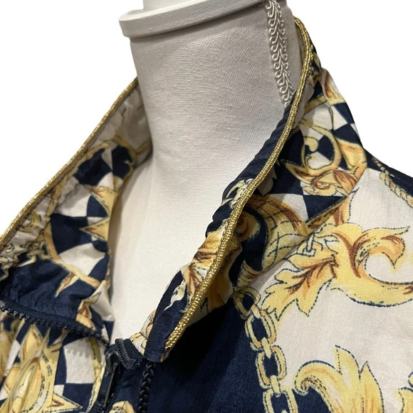 Vintage London Fog Jacket Womens Medium Track Windbreaker Sailing Nautical Large - Picture 9 of 14